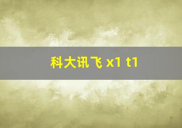 科大讯飞 x1 t1